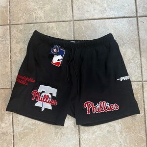 MLB Philadelphia Phillies Black Athletic Shorts